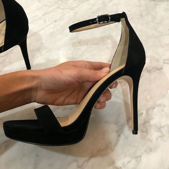 Vince Camuto Imagine Black Heels Sandals 8.5 NEW - Picture 4 of 6